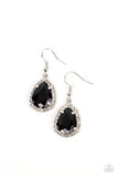 Bippity Boppity BOOM! - Black Earrings - Paparazzi Accessories Earrings Bedazzle Me Pretty Mobile Fashion Boutique