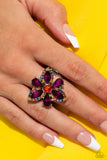 Blazing Blooms - Multi Ring - Paparazzi Accessories Ring Bedazzle Me Pretty Mobile Fashion Boutique