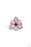 Blazing Blooms - Pink Ring - Paparazzi Accessories Ring Bedazzle Me Pretty Mobile Fashion Boutique