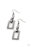 Blazing Buckles - Black Earrings - Paparazzi Accessories Earrings Bedazzle Me Pretty Mobile Fashion Boutique
