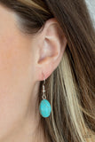 Blazing Saddles - Blue Necklace - Paparazzi Accessories Necklace Bedazzle Me Pretty Mobile Fashion Boutique