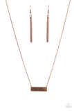 Blessed Mama - Copper Necklace - Paparazzi Accessories Necklace Bedazzle Me Pretty Mobile Fashion Boutique