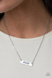 Blessed Mama - Silver Necklace - Paparazzi Accessories Necklace Bedazzle Me Pretty Mobile Fashion Boutique
