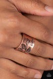 Blessed with Bling - Copper Ring - Paparazzi Accessories Ring Bedazzle Me Pretty Mobile Fashion Boutique