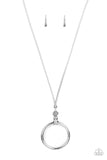 BLING Into Focus - Silver Necklace - Paparazzi Accessories Necklace Bedazzle Me Pretty Mobile Fashion Boutique