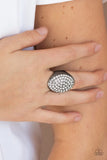 Bling Scene - Black Ring - Paparazzi Accessories Ring Bedazzle Me Pretty Mobile Fashion Boutique