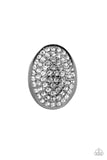 Bling Scene - Black Ring - Paparazzi Accessories Ring Bedazzle Me Pretty Mobile Fashion Boutique