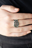 Bling Swing - Green Ring - Paparazzi Accessories Ring Bedazzle Me Pretty Mobile Fashion Boutique