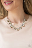 BLING to Attention - Brown Necklace - Paparazzi Accessories Necklace Bedazzle Me Pretty Mobile Fashion Boutique