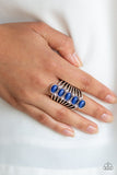 BLING Your Heart Out - Blue Ring - Paparazzi Accessories Ring Bedazzle Me Pretty Mobile Fashion Boutique