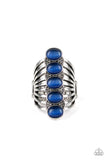 BLING Your Heart Out - Blue Ring - Paparazzi Accessories Ring Bedazzle Me Pretty Mobile Fashion Boutique