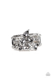 Blink Back TIERS - Silver Ring - Paparazzi Accessories Ring Bedazzle Me Pretty Mobile Fashion Boutique