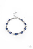 Blissfully Beaming - Blue Bracelet - Paparazzi Accessories Bracelet Bedazzle Me Pretty Mobile Fashion Boutique