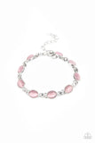 Blissfully Beaming - Pink Bracelet - Paparazzi Accessories Bracelet Bedazzle Me Pretty Mobile Fashion Boutique