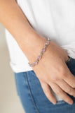Blissfully Beaming - Pink Bracelet - Paparazzi Accessories Bracelet Bedazzle Me Pretty Mobile Fashion Boutique