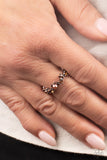 Blissfully Bella - Copper Ring - Paparazzi Accessories Ring Bedazzle Me Pretty Mobile Fashion Boutique