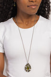 Blissfully Bohemian - Green Necklace - Paparazzi Accessories Necklace Bedazzle Me Pretty Mobile Fashion Boutique