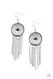 Blissfully Botanical - Black Earrings - Paparazzi Accessories Earrings Bedazzle Me Pretty Mobile Fashion Boutique