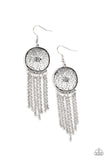 Blissfully Botanical - Silver Earrings - Paparazzi Accessories Earrings Bedazzle Me Pretty Mobile Fashion Boutique