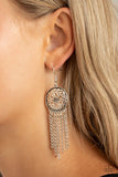 Blissfully Botanical - Silver Earrings - Paparazzi Accessories Earrings Bedazzle Me Pretty Mobile Fashion Boutique