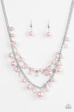 Blissfully Bridesmaid - Pink Necklace - Paparazzi Accessories Necklace Bedazzle Me Pretty Mobile Fashion Boutique