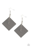 Block Party Posh - Black Earrings - Paparazzi Accessories Earrings Bedazzle Me Pretty Mobile Fashion Boutique