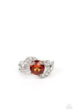 Blockbuster Boom - Brown Ring - Paparazzi Accessories Ring Bedazzle Me Pretty Mobile Fashion Boutique