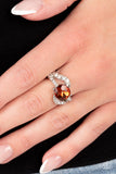 Blockbuster Boom - Brown Ring - Paparazzi Accessories Ring Bedazzle Me Pretty Mobile Fashion Boutique