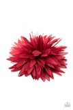 Bloom Baby, Bloom - Red Hair Clip - Paparazzi Accessories Hair Clip Bedazzle Me Pretty Mobile Fashion Boutique