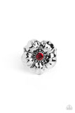BLOOM BLOOM Pow - Red Ring - Paparazzi Accessories Ring Bedazzle Me Pretty Mobile Fashion Boutique