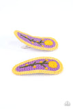 Bloom Loom - Purple Hair Clip - Paparazzi Accessories Hair Clip Bedazzle Me Pretty Mobile Fashion Boutique