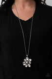 BLOOM Shaka-Laka - Silver Necklace - Paparazzi Accessories Necklace Bedazzle Me Pretty Mobile Fashion Boutique