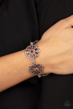 Blooming Bling - Purple Bracelet - Paparazzi Accessories Bracelet Bedazzle Me Pretty Mobile Fashion Boutique