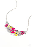 Blooming Practice - Pink Necklace - Paparazzi Accessories Necklace Bedazzle Me Pretty Mobile Fashion Boutique