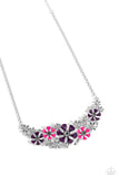 Blooming Practice - Purple Necklace - Paparazzi Accessories Necklace Bedazzle Me Pretty Mobile Fashion Boutique