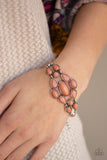 Blooming Prairies - Brown Bracelet - Paparazzi Accessories Bracelet Bedazzle Me Pretty Mobile Fashion Boutique