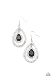Blushing Bride - Black Earrings - Paparazzi Accessories Earrings Bedazzle Me Pretty Mobile Fashion Boutique