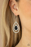 Blushing Bride - Black Earrings - Paparazzi Accessories Earrings Bedazzle Me Pretty Mobile Fashion Boutique