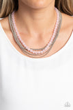 Boardwalk Babe - Pink Necklace - Paparazzi Accessories Necklace Bedazzle Me Pretty Mobile Fashion Boutique