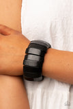 Boardwalk Bonanza - Black Bracelet - Paparazzi Accessories Bracelet Bedazzle Me Pretty Mobile Fashion Boutique