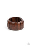 Boardwalk Bonanza - Brown Bracelet - Paparazzi Accessories Bracelet Bedazzle Me Pretty Mobile Fashion Boutique