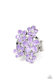 Boastful Blooms - Purple Ring - Paparazzi Accessories Ring Bedazzle Me Pretty Mobile Fashion Boutique