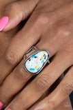 Bodacious Babe - White Ring - Paparazzi Accessories Ring Bedazzle Me Pretty Mobile Fashion Boutique