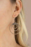 Bodaciously Bubbly - Copper Earrings - Paparazzi Accessories Earrings Bedazzle Me Pretty Mobile Fashion Boutique