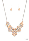 Bohemian Banquet - Brown Necklace - Paparazzi Accessories Necklace Bedazzle Me Pretty Mobile Fashion Boutique