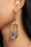 Bohemian Beach Blast - Multi Earrings - Paparazzi Accessories Earrings Bedazzle Me Pretty Mobile Fashion Boutique