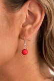 Bohemian Bombshell - Red Necklace - Paparazzi Accessories Necklace Bedazzle Me Pretty Mobile Fashion Boutique