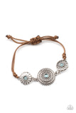 Bohemian Botany - Blue Bracelet - Paparazzi Accessories Bracelet Bedazzle Me Pretty Mobile Fashion Boutique