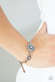 Bohemian Botany - White Bracelet - Paparazzi Accessories Bracelet Bedazzle Me Pretty Mobile Fashion Boutique