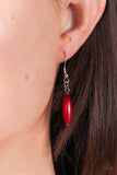 Bohemian Breeze - Red Necklace - Paparazzi Accessories Necklace Bedazzle Me Pretty Mobile Fashion Boutique